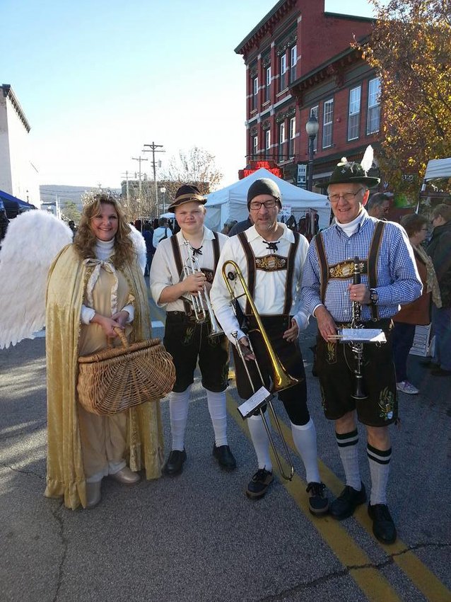 It's a roving oompah band and the Christmas Angel. That and more German-style fun at Christkindlmarkt in Port Jervis.